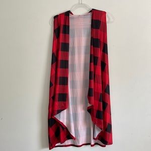 Long Plaid Vest
